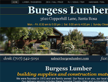 Tablet Screenshot of burgesslumber.com
